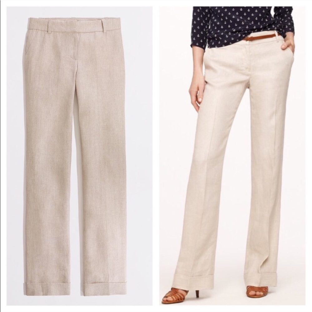 J. Crew Factory Addison City Fit size 0 linen pant